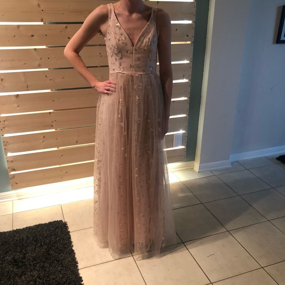 NWT Blush Floral Prom Dress - Picture 7 of 8